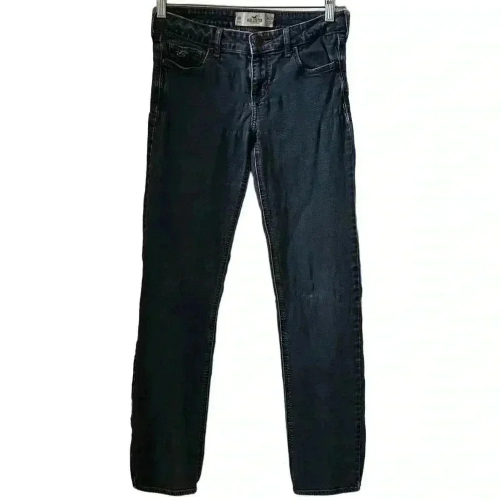 Hollister Women's Skinny Jeans Size 29 Blue Denim Mid Rise Stretch